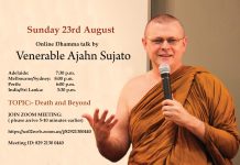 Online Dhamma Talk by Ajahn Sujato on Sunday 23rd August 2020