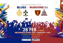 Inaugural Battle of the Blues vs Maroons SA – 28th Feb 11.30am