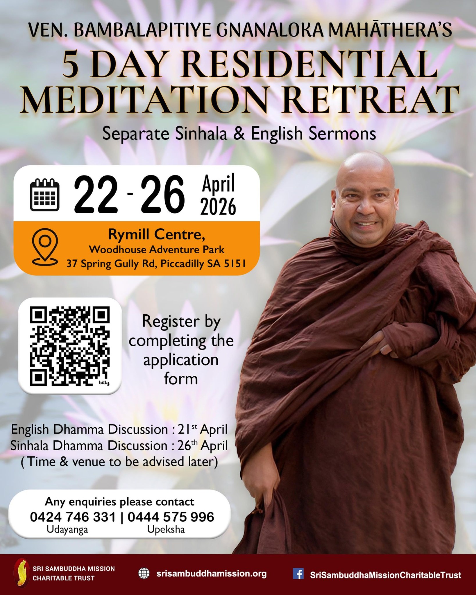 5-Day Residential Meditation Retreat – Adelaide